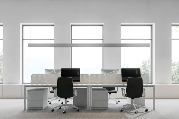 Ufficio open space bianco Loft — Foto Stock