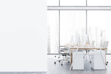 Sahte duvarlı açık uzay ofisi