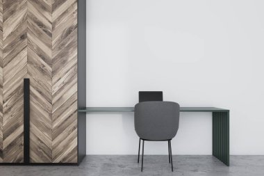 Minimalist beyaz ev ofis iç