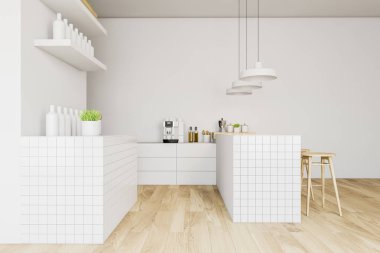 Beyaz pub bar sayacı