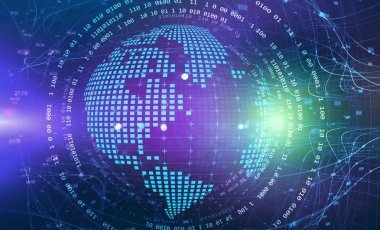 Dijital ağ ve bağlantı arka planı