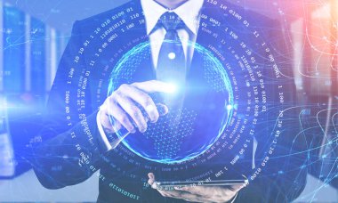 İnternet arayüzü ile çalışan tablet ile Adam