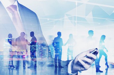 Akıllı telefon ve ekip, ağ arayüzü ile Adam