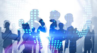 Çeşitli iş ekibi, uluslararası şirket