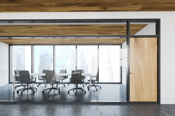 Bureau en verre salle de réunion intérieur — Photo