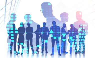 Uluslararası iş adamları ekibi