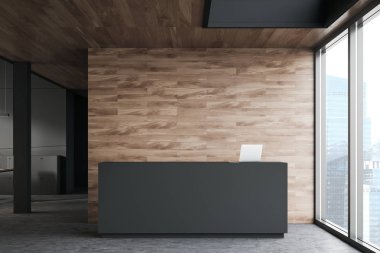 Modern ofiste resepsiyon sayacı