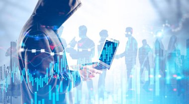 Hacker banka verilerini ve siber güvenliği çalıyor.
