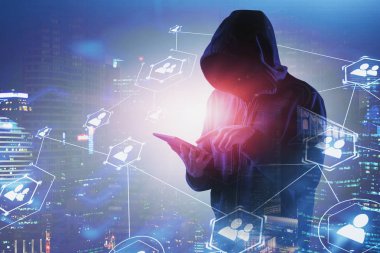 Gece Şehrinde Hacker, sosyal ağ arayüzü