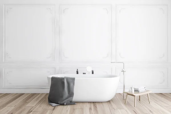 Luxury white marble bathroom interior — Stock Photo, Image