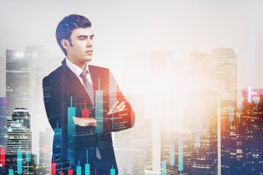 Kentin kendine güvenen işadamı, Forex Grafik