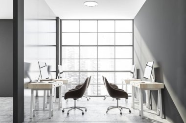 Gri kompakt ofis içi