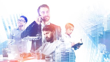 Modern şehrin çeşitli iş takımları kutlu olsun.