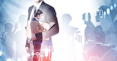 Şehirdeki iş arkadaşlarıyla birlikte çalışan iki kendine güvenen iş adamı bulanık mali tablolara iki kez maruz kalıyorlar. Tonu ayarlanmış resim