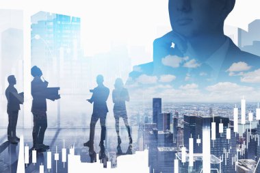 Bulanık, soyut bir şehirde iş arkadaşlarıyla birlikte mali tabloların iki katına çıkarak çalışan tanınmamış dalgın bir işadamı. Tonu ayarlanmış resim