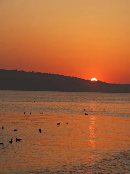 Meditative sunrise on the sea, Early morning