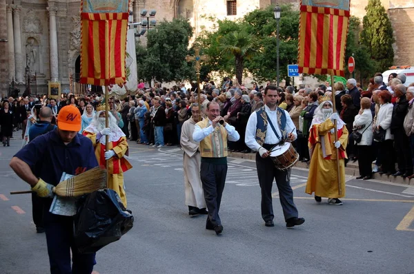 San Vicente Processie Mei Valencia Spanje — Stockfoto