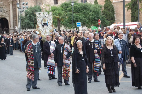 San Vicente Processie Valencia Spanje Maand Mei — Stockfoto