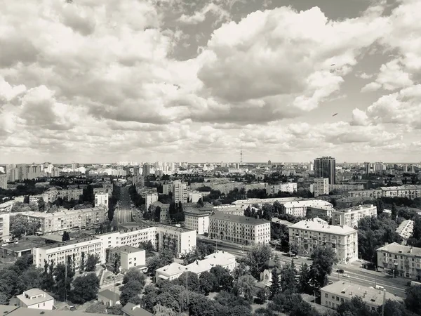Панорамний Вид Місто Києва — стокове фото