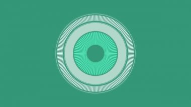 Hud ögesi dijitali - bekleyen ekran - döngü döngüsü ile çevrilebilir segmentler - yeni arkaplan üzerinde dairesel beyaz.
