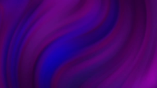 4K Fondo de movimiento abstracto de ondas líquidas fluidas de neón azul y morado. Lazo sin costuras. Animación de gradiente de onda colorida — Vídeo de stock