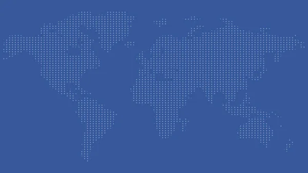 アブストラクトコンピュータグラフィックス青い丸印の世界地図. ストック写真
