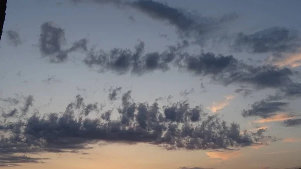 Blurry Clouds Background Picture Colors Black Orange Blue — Stock Photo, Image