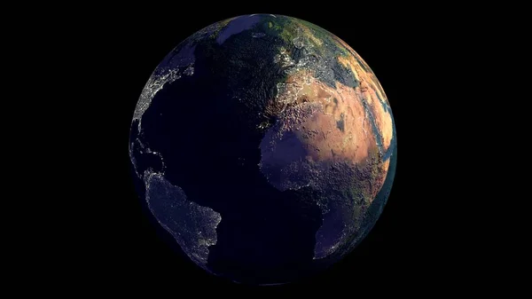 Planet Earth Space Planet Earth Western Hemisphere Image Elements Furnished — Stock Photo, Image