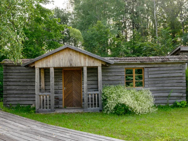 Mycket Gammalt Trähus Historisk Innergård Runt Huset Olika Old Time — Stockfoto