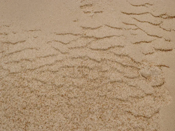 Formazioni Astratte Vento Sabbia Sulla Spiaggia Adatto Texture Sfondi — Foto Stock