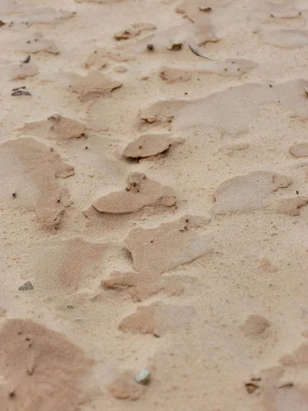 Formazioni Astratte Vento Sabbia Sulla Spiaggia Adatto Texture Sfondi — Foto Stock