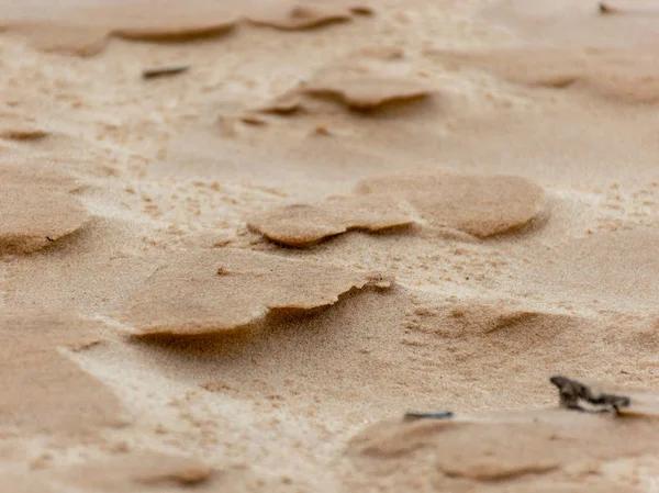 Abstraktní Větrné Písečné Útvary Pláži Vhodné Pro Textury Pozadí — Stock fotografie