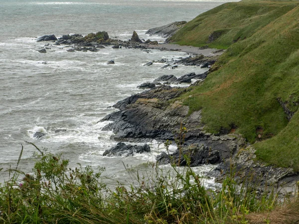 Paysage Rocheux Avec Bord Mer Rocheux — Photo