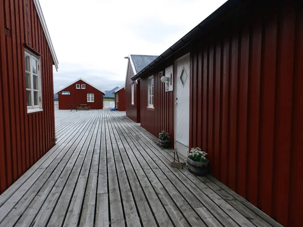 landscape with a beautiful village, Scandinavian houses