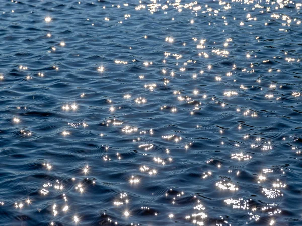 Солнечные Блики Света Поверхности Воды — стоковое фото
