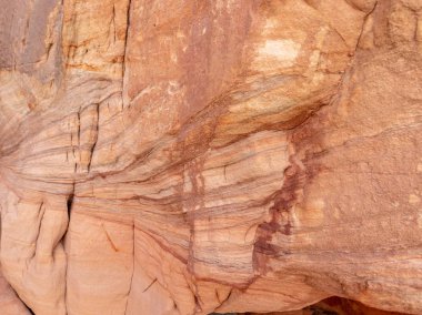 Renkli ve güzel soyut kumtaşı duvar çıkıntıları