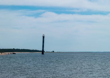 Baltık Denizi 'nde terk edilmiş bir deniz feneri olan 