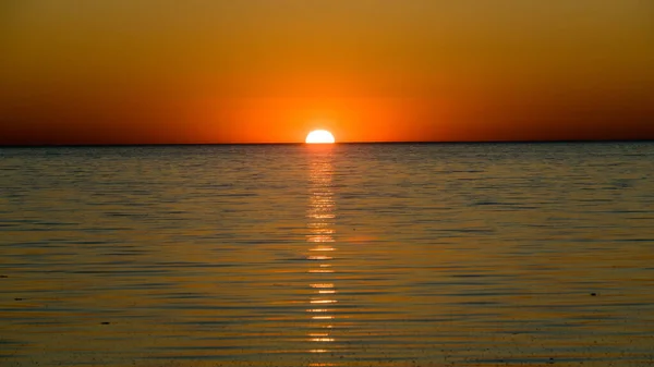 Magnifique Paysage Estival Coucher Soleil Sur Mer Baltique Estonie — Photo