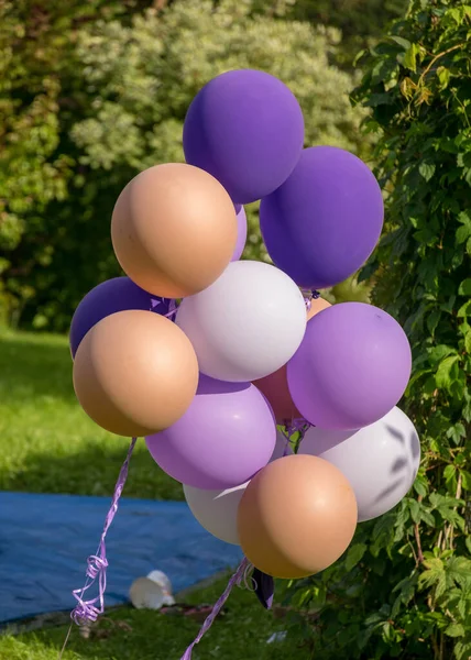 beautiful balloons of different colors for a children\'s party