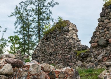 Eski ortaçağ taş kalesi kalıntıları, Ergeme kalesi kalıntıları, Letonya