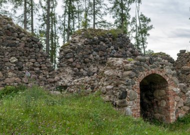 Eski ortaçağ taş kalesi kalıntıları, Ergeme kalesi kalıntıları, Letonya