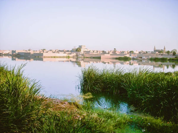 Timbuktu, Mali'den Nijer Nehri manzarası. — Stok fotoğraf