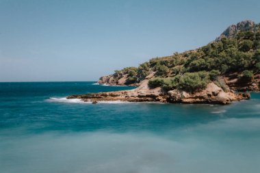 Alcudia Içinde Mallorca la Victoria turkuaz plaj ve Balear Adaları illot