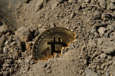 kil kaplı altın bitcoin sikke