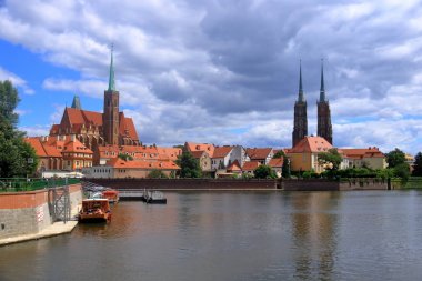 Güzel Wroclaw şehri, Polonya