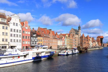 Gdansk güzel şehir eski şehir, Polonya