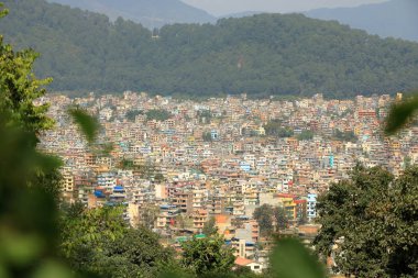 Tozlu Katmandu Panoramik Görünümü, Nepal'in Başkenti