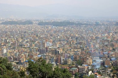 Tozlu Katmandu Panoramik Görünümü, Nepal'in Başkenti