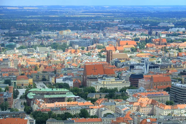 La bella città di Breslavia, Polonia — Foto Stock