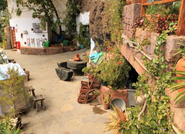 güzel Artenara, Gran Canaria 'nın en yüksek dağ köyü. Ispanya Kanarya Adaları